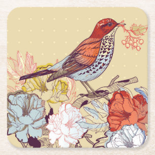 Mooie Bird Onderzetter Set