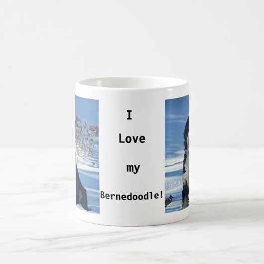 Mooie Birdie de Bernedoodle Coffee Mok (Center)