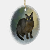 Mooie Birmese kat Keramisch Ornament (Rechts)