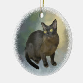 Mooie Birmese kat Keramisch Ornament (Links)