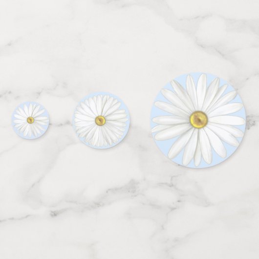 Mooie Birthday Daisy Flowers Confetti (Achterkanten)