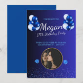 Mooie Birthday-kaart voor uitnodigingen (Voorkant / Achterkant)