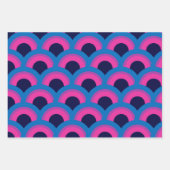 Mooie biseksuele gedenkwaardige vlag, regenboogzwa inpakpapier vel (Voorkant 2)