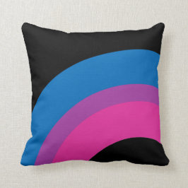 Mooie biseksuele gedenkwaardige vlag, regenboogzwa kussen