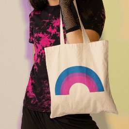 Mooie biseksuele gedenkwaardige vlag, regenboogzwa tote bag