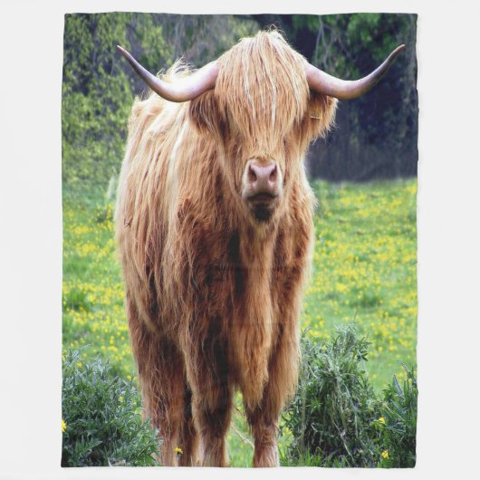 Mooie Bison Fleece Deken (Voorkant)