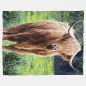 Mooie Bison Fleece Deken (Voorkant (Horizontaal))