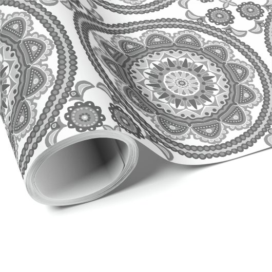 Mooie Black en White Talavera Tile Cadeaupapier (Rol Hoek)