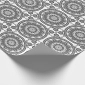 Mooie Black en White Talavera Tile Cadeaupapier (Hoek)