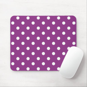 Mooie BlackBerry gekleurde muismat met polka stipp
