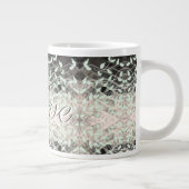 Mooie blad Mok met groen en zwart (Rechts)