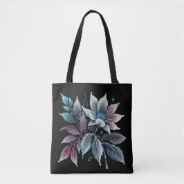 Mooie bladeren en bloemen tote bag