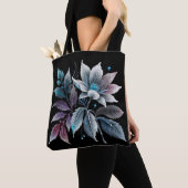 Mooie bladeren en bloemen tote bag (Dichtbij)