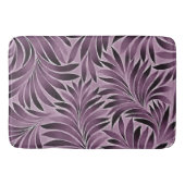Mooie bladeren in het Paars van Eggplant Badmat (Voorkant)