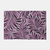 Mooie bladeren in het Paars van Eggplant Deurmat (Voorkant)