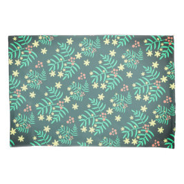 Mooie bladeren patroon groen kussensloop