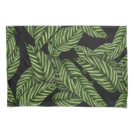 Mooie bladeren patroon groen kussensloop