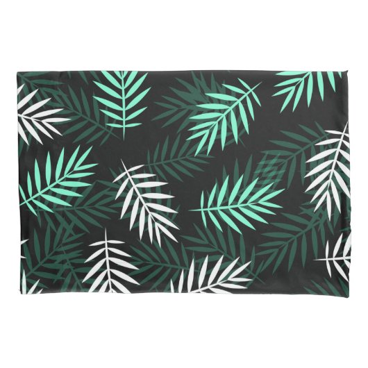 Mooie bladeren patroon groen kussensloop (Voorkant)