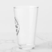 Mooie bladkrans Monogram Groomsman Glas (Links)