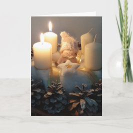 Mooie blanco kerstkaart kaart