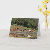 Mooie blanco Wenskaarten voor paardenkennis Kaart (Gele Bloem)