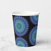 Mooie blauw- en groenboek-cups papieren bekers (Achterkant)