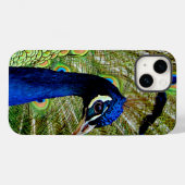 Mooie blauw groene pauw vogel Case-Mate iPhone case (Achterkant (horizontaal))