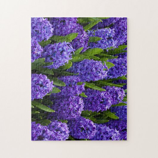 Mooie blauw/Paarse hyacinten Legpuzzel (Verticaal)