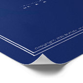 Mooie blauwdruk van PT-boot PTF-17 Poster (Hoek)