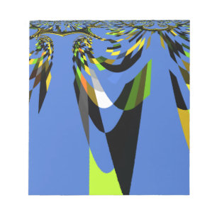 Mooie Blauwe Afrikaanse Tribal Motief Patroon Art  Notitieblok