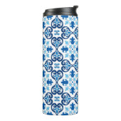 💙 Mooie blauwe Azulejos III Thermosbeker (Gedraaid links)