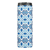 💙 Mooie blauwe Azulejos III Thermosbeker (Achterkant)