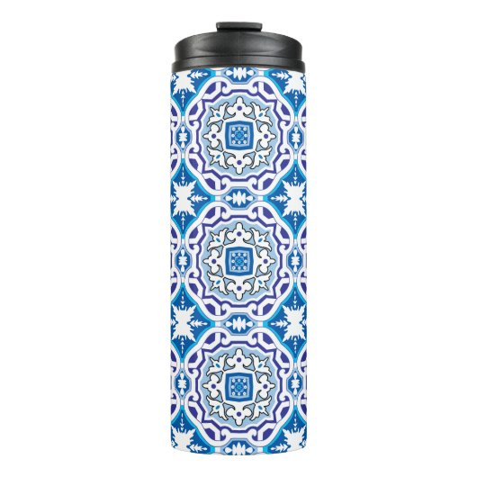 💙 Mooie blauwe Azulejos, IV, Thermosbeker (Voorkant)