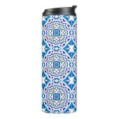 💙 Mooie blauwe Azulejos, IV, Thermosbeker (Gedraaid links)