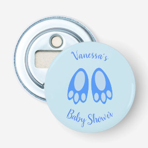 Mooie Blauwe Baby Jonge Konijn Voeten Pasen Baby S Button Flesopener