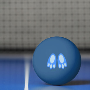 Mooie Blauwe Baby Jongen Konijn Voeten Pasen Pingpongbal