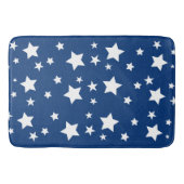Mooie blauwe badkamermat met sterren badmat (Voorkant)