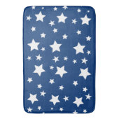 Mooie blauwe badkamermat met sterren badmat (Voorkant Verticaal)