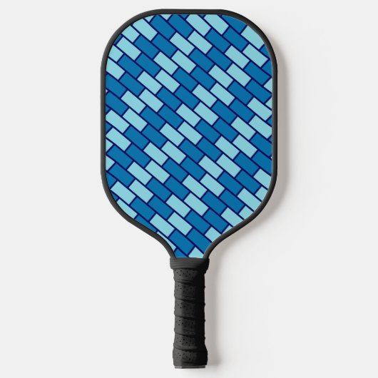 Mooie blauwe baksteen Pro Pickleball Paddle (Voorkant)