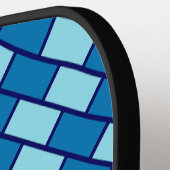 Mooie blauwe baksteen Pro Pickleball Paddle (Links Detail)