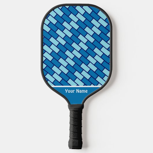 Mooie blauwe baksteen Pro Pickleball Paddle (Achterkant)