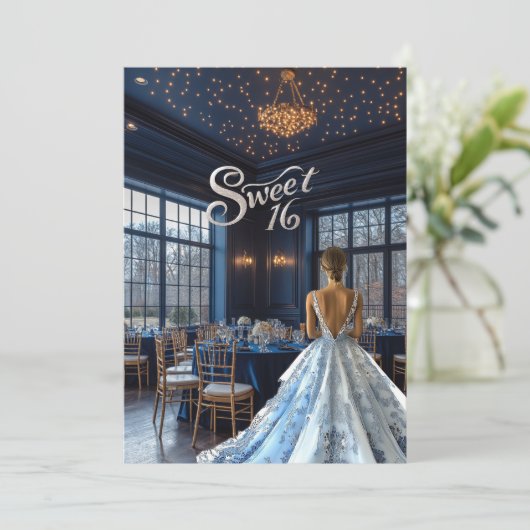 Mooie Blauwe Balzaal  Kaart (Staand voorkant)