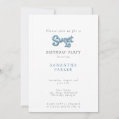 Mooie blauwe balzaal kaart (Achterkant)