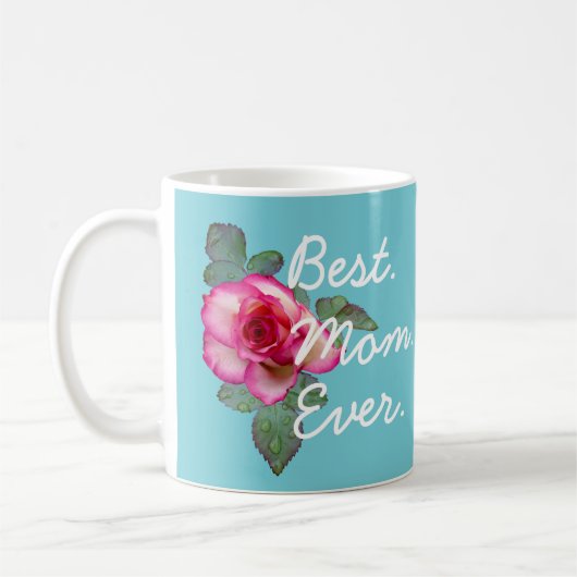 Mooie Blauwe Beste Mam ooit Mok (Links)
