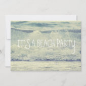 Mooie Blauwe Bewegingsgolven Kaart (Voorkant)