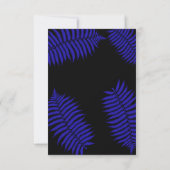 Mooie Blauwe Blad Varens Save The Date (Achterkant)