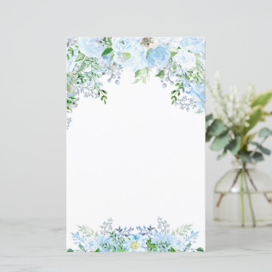 Mooie blauwe bloem (Staand voorkant)