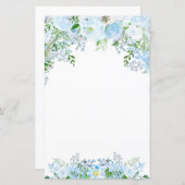 Mooie blauwe bloem (Voorkant / Achterkant)