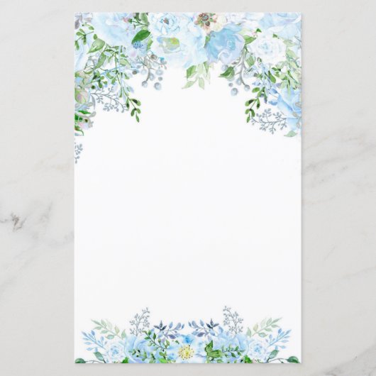 Mooie blauwe bloem (Voorkant)