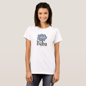 Mooie Blauwe Bloem Baba T-shirt (Voorkant volledig)